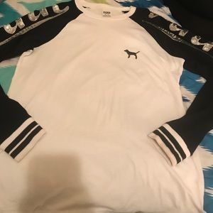 Pink VS with long sleeves